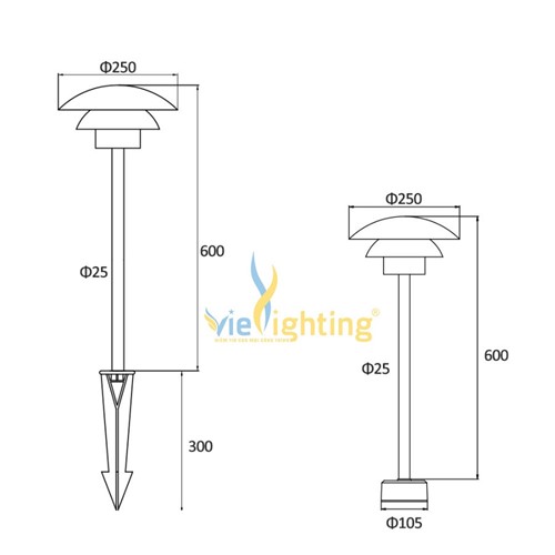 ĐÈN SÂN VƯỜN VISV30