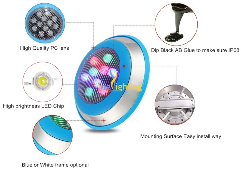 Đèn âm nước gắn tường 18W VITW1-18