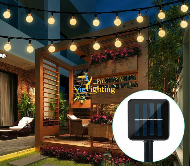 Mẫu đèn dây trang trí sân vườn