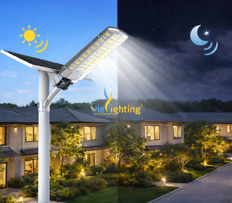 Đèn sân vườn cao năng lượng mặt trời