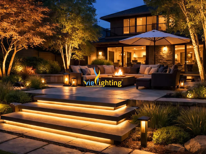 Lắp đặt đèn sân vườn hiện đại đang là xu hướng mới