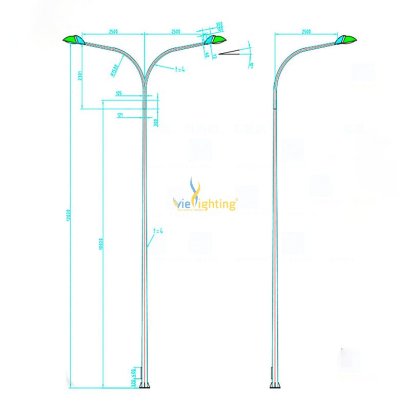Hình ảnh cột đèn cao áp VITK01