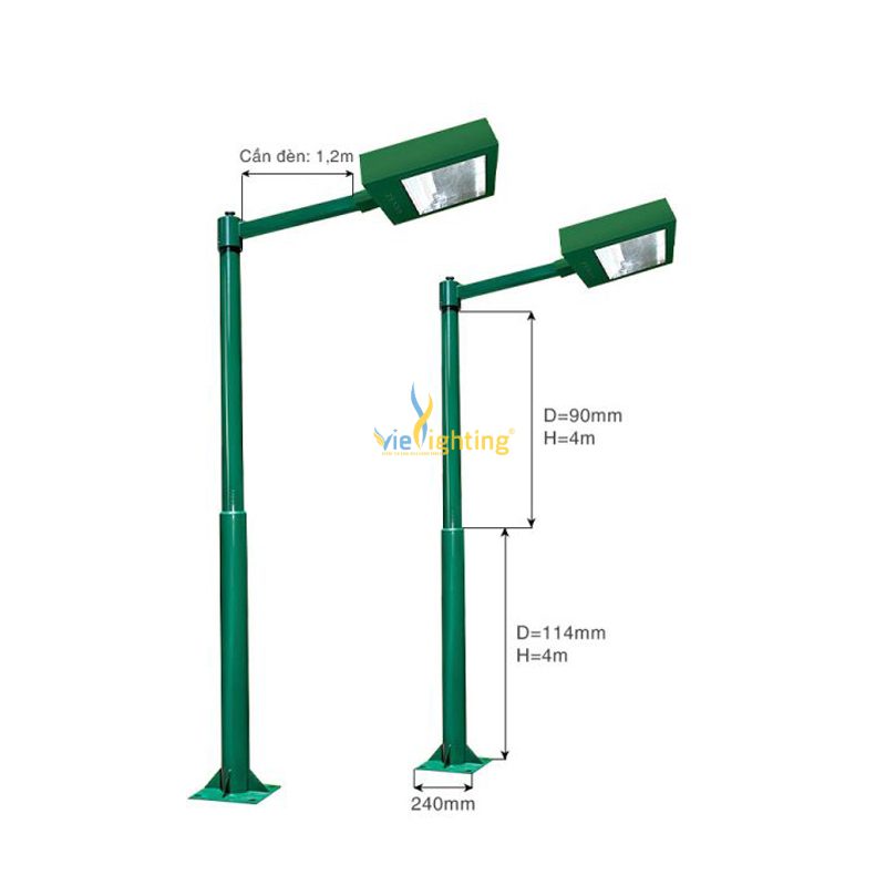 Kích thước cột đèn sân Tennis VI-CTN141